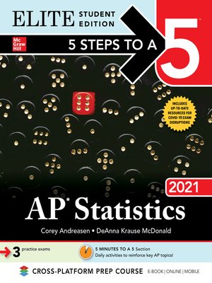 cover image of 5 Steps to a 5: AP Statistics 2021